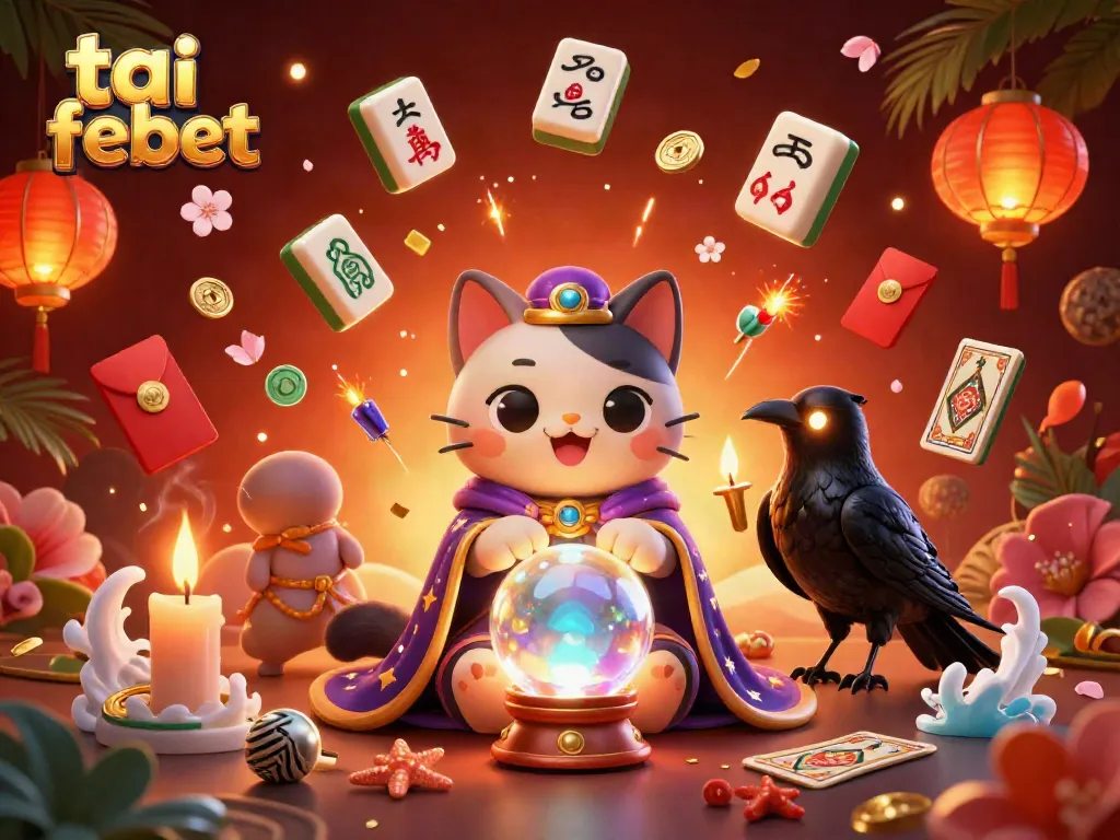 Experience thrilling gameplay at tai febet with captivating 3D characters and vibrant casino elements.