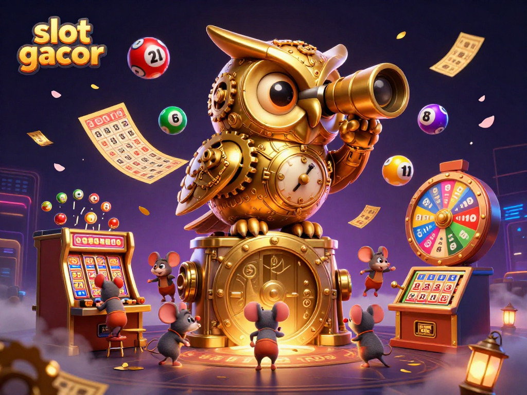 Gambarkan slot gacor yang mendebarkan saat jackpot dilakukan, di tengah suasana kasino yang hidup.