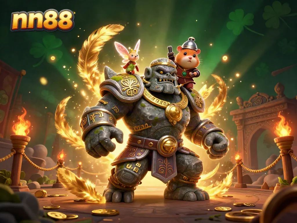 Experience the thrill at nn88 with a vibrant 3D casino illustration showcasing magical characters amid spectacular gaming elements.