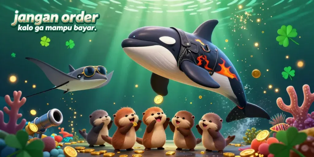 Engage in the thrill of aquatic arcade games with "jangan order kalo ga mampu bayar.." featuring dynamic underwater elements.
