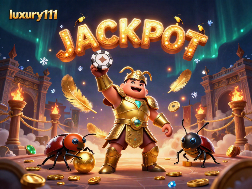Experience luxury111 at a vibrant casino arena featuring unique 3D characters and dynamic game elements.