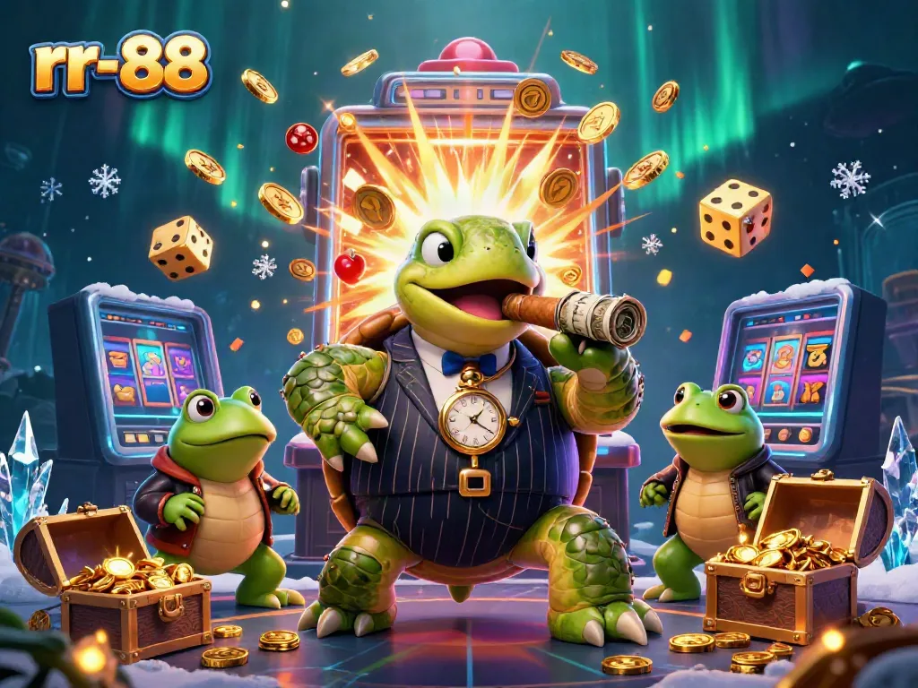 Experience the thrilling rr-88 casino adventure with vibrant characters and dynamic slot game elements!