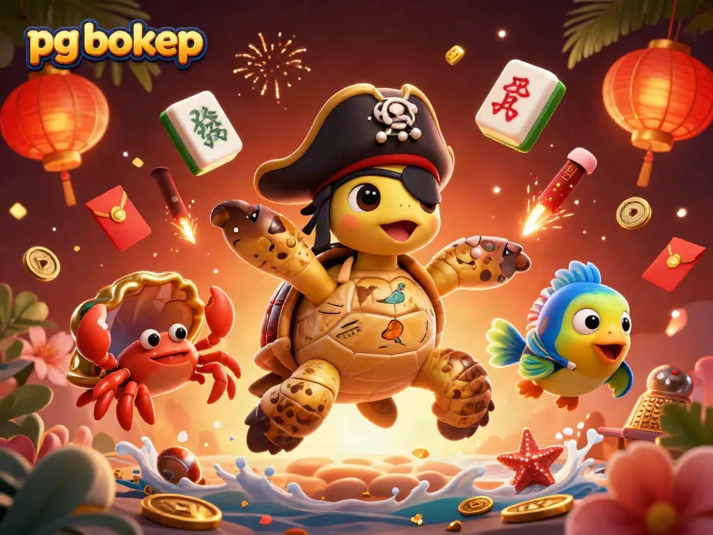 Engage in thrilling gameplay with pg bokep characters amidst vibrant casino elements.