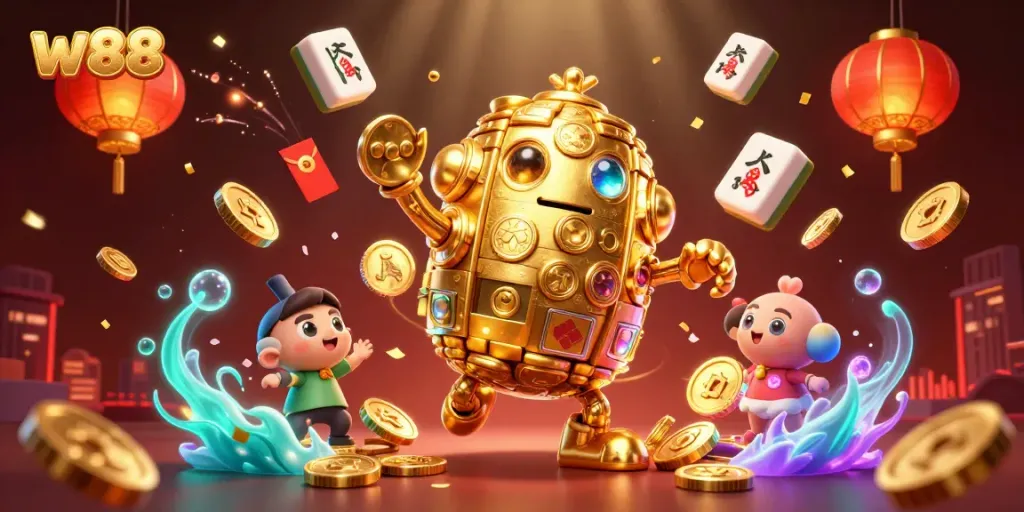 Engage in exciting gameplay at w88, featuring vibrant casino elements and thrilling atmosphere.
