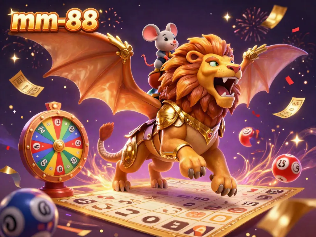 Experience thrilling gameplay at mm-88 with vibrant lottery balls and winning visuals.