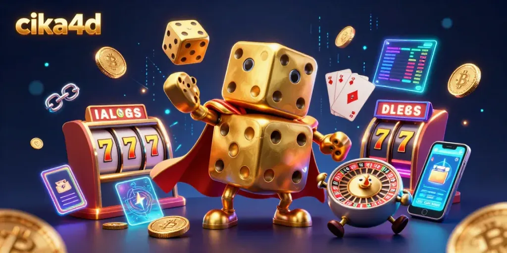 Engage with cika4d in a vibrant animated casino scene showcasing dynamic gameplay.