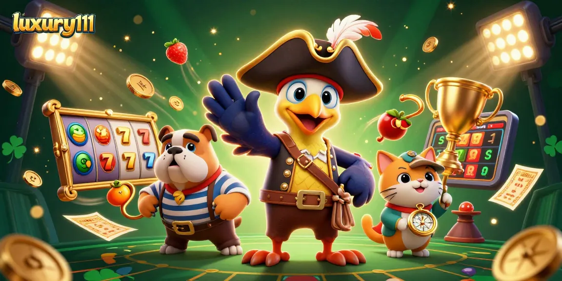 Spin to victory with luxury111 in this vibrant 3D slot-themed pirate adventure.
