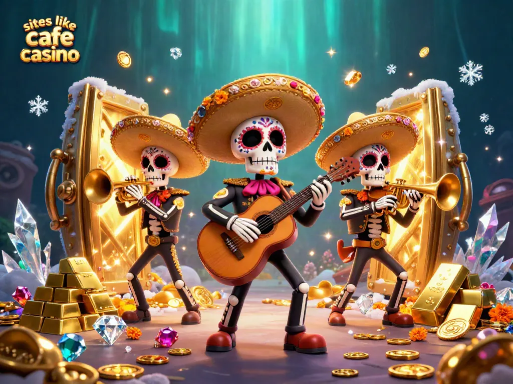 Experience vibrant gaming energy with sites like cafe casino and colorful mariachi characters.