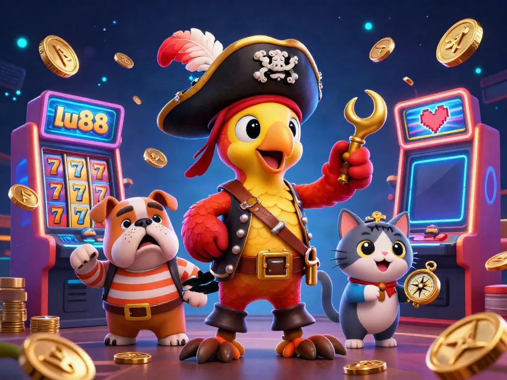 Experience thrilling gameplay at lu88, with colorful slot machines and dynamic game elements.