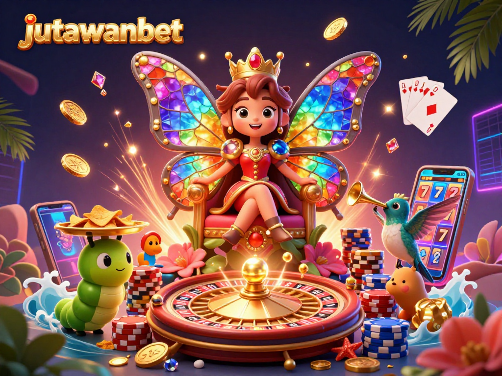 Engage with jutawanbet's vibrant online gaming experience featuring dynamic casino elements.