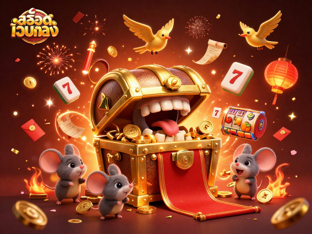 Experience thrilling gameplay at สล็อตเว็บตรง with spinning slot reels and dynamic winning elements.