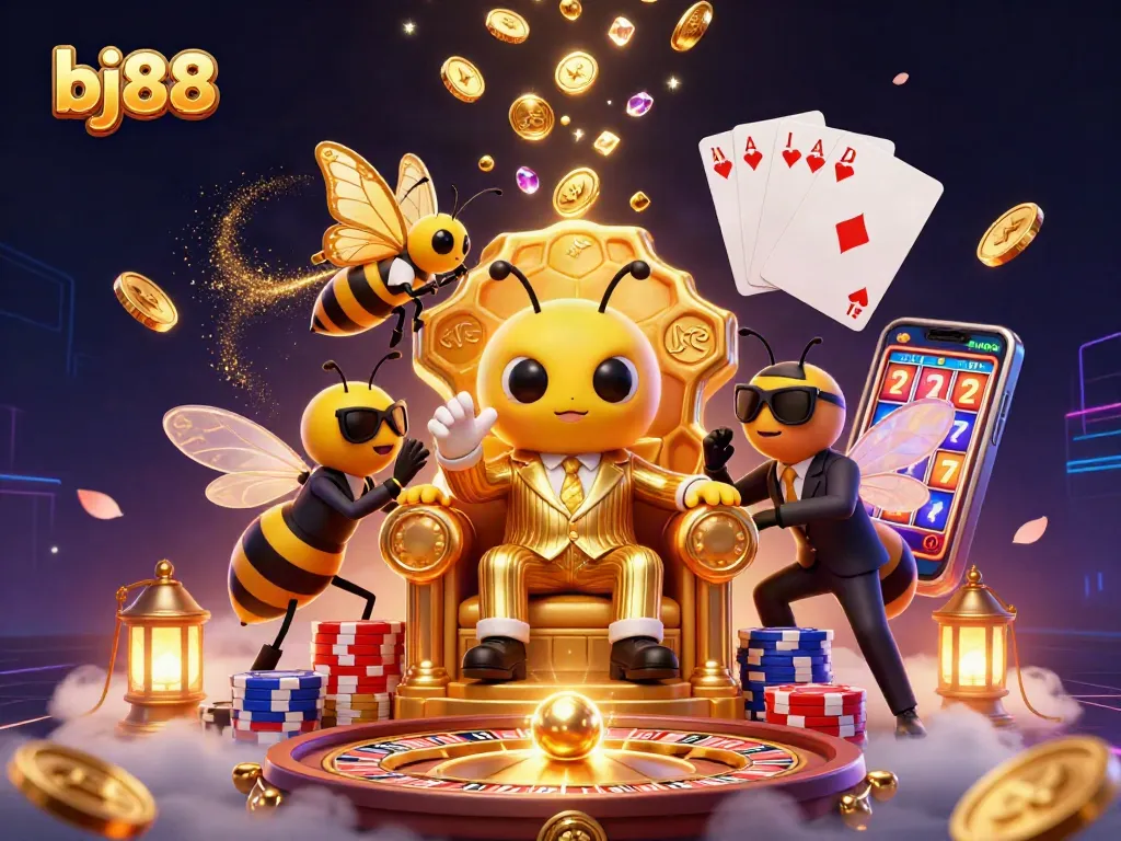 Engage with vibrant casino action at bj88, featuring stunning 3D elements and lively characters.