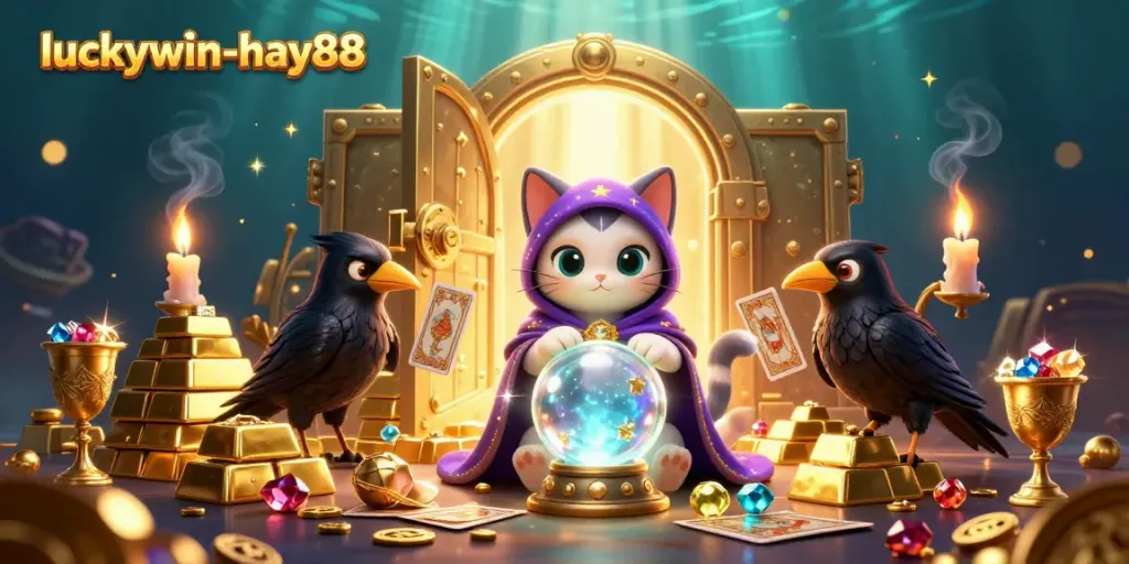 Experience thrilling gambling at luckywin-hay88 with mystical fortune tellers and treasure elements
